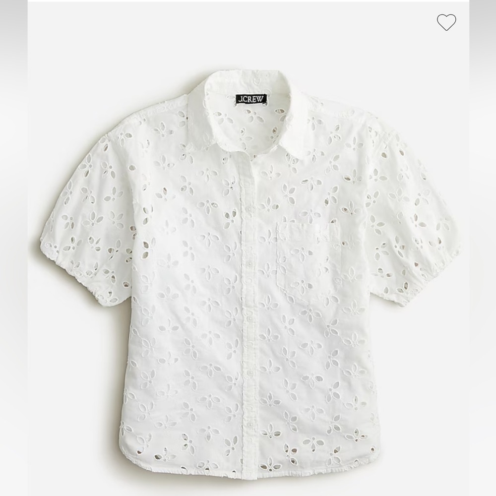 NWT J. Crew Spring garden top in eyelet